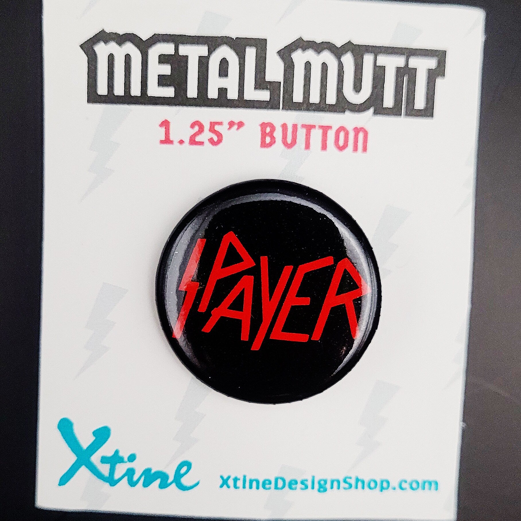 Metal Mutt 1.25" Circle Pin Back Buttons