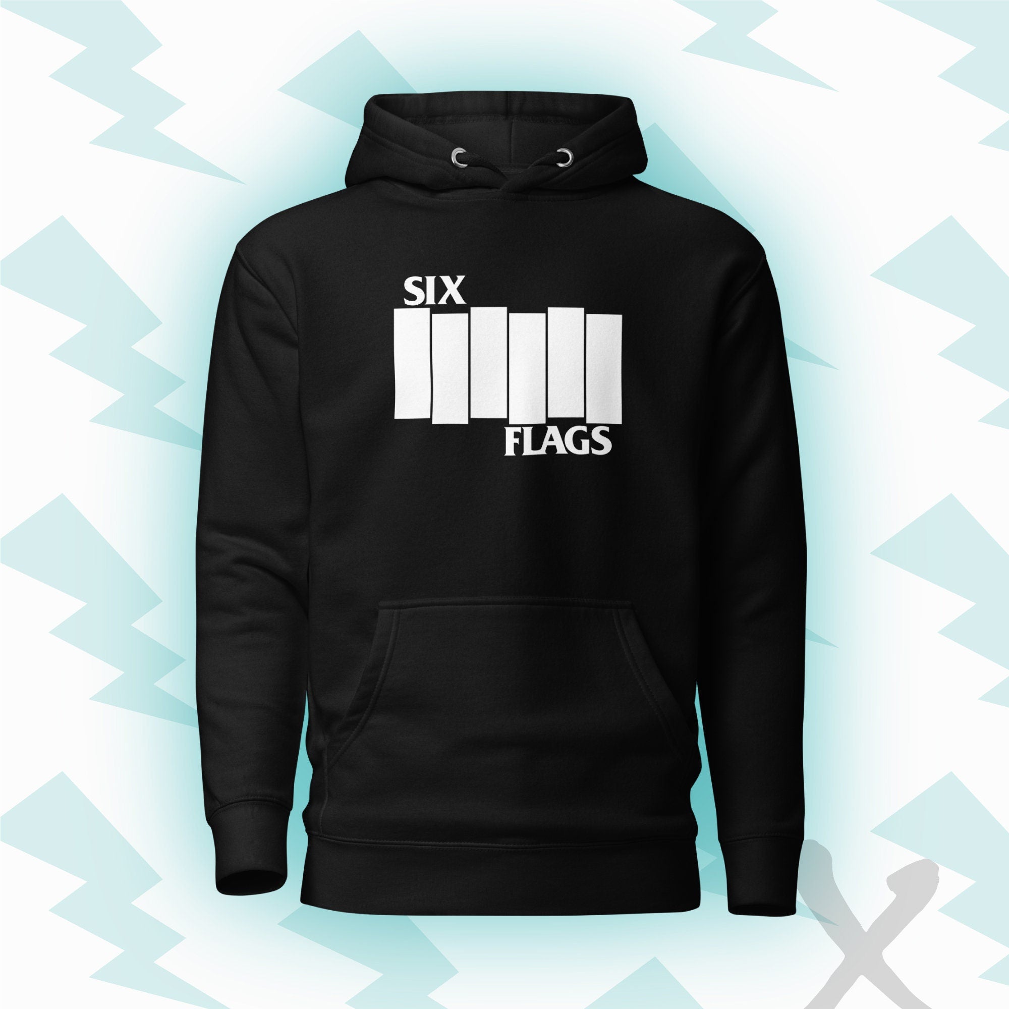 Six Bars Unisex Pullover Hoodie