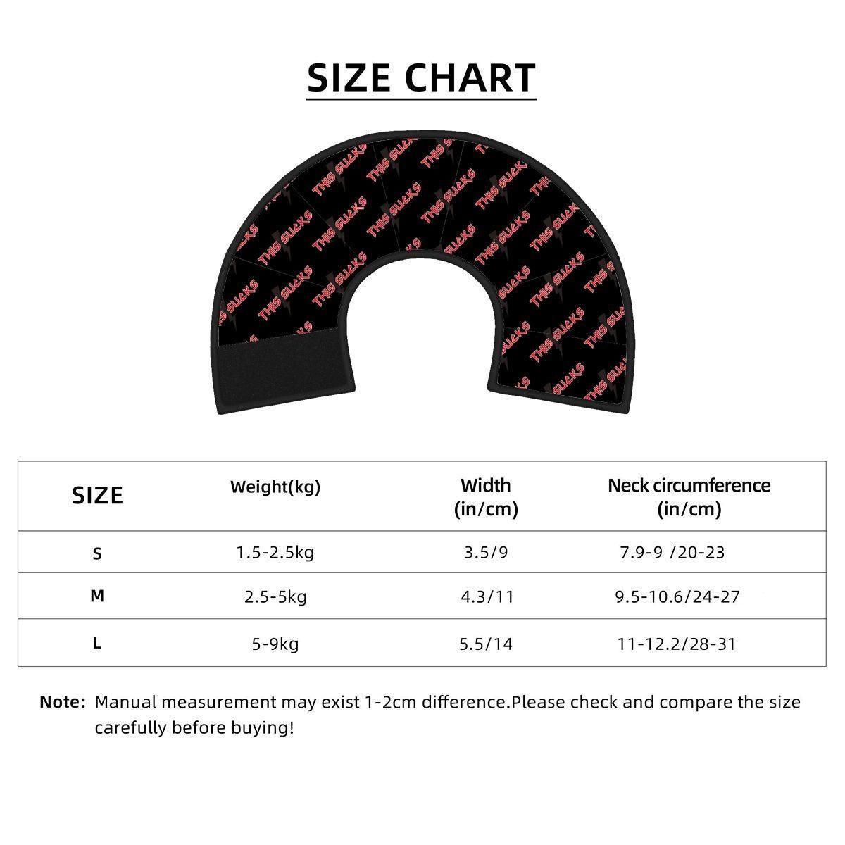 THIS SUCKS Cone of Shame Elizabethan Recovery Collar for Pets