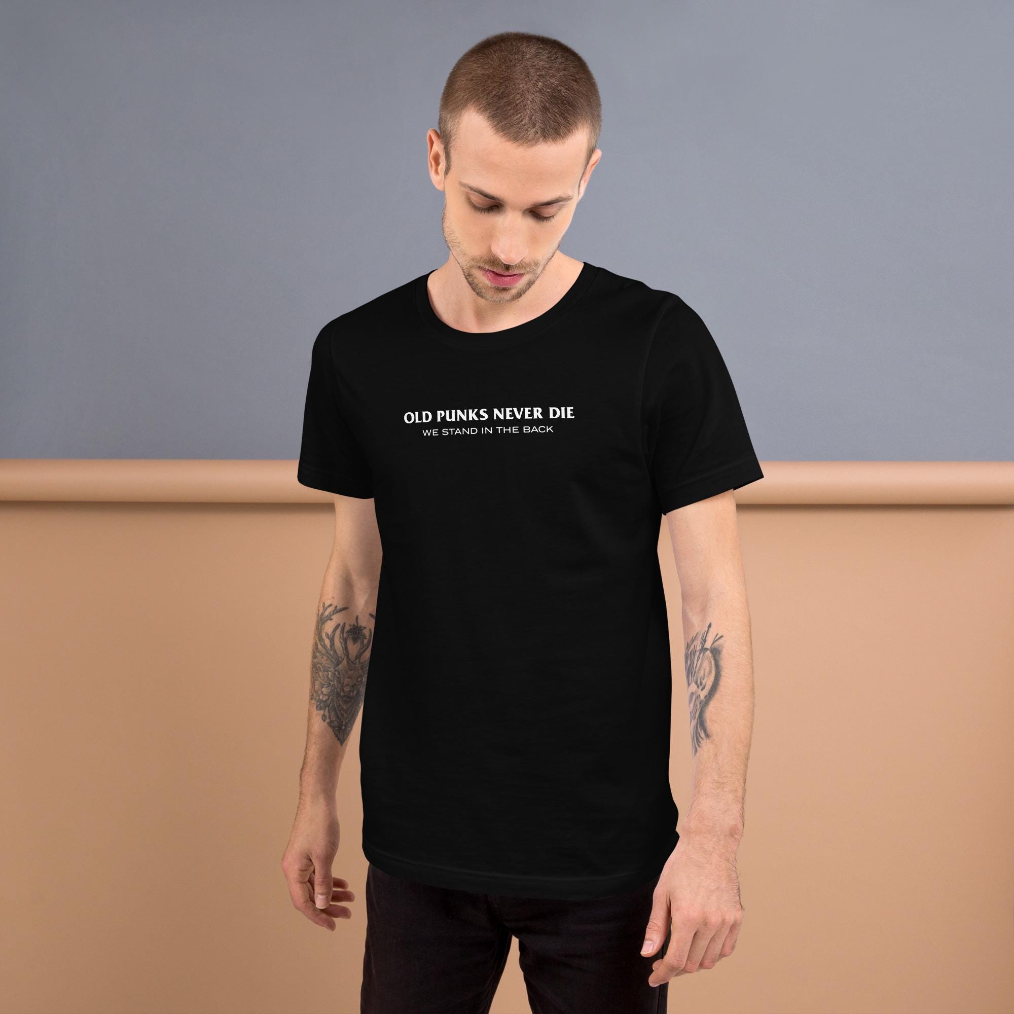 Old Punks Never Die Unisex Bella + Canvas T-shirt