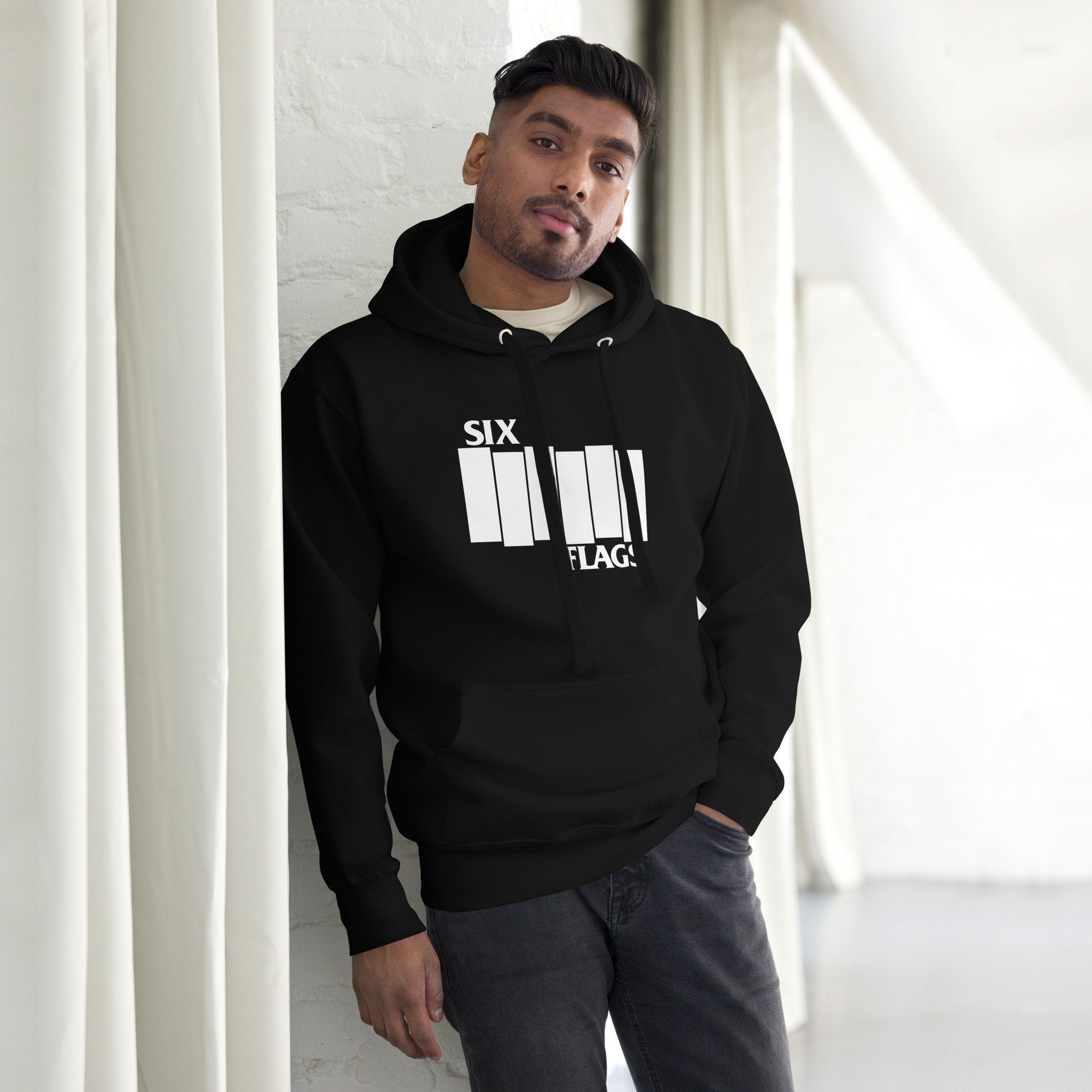 Six Bars Unisex Pullover Hoodie