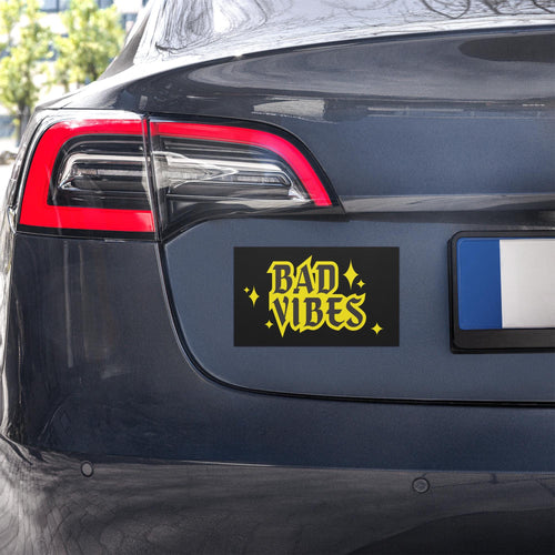 Bad Vibes Car Magnet