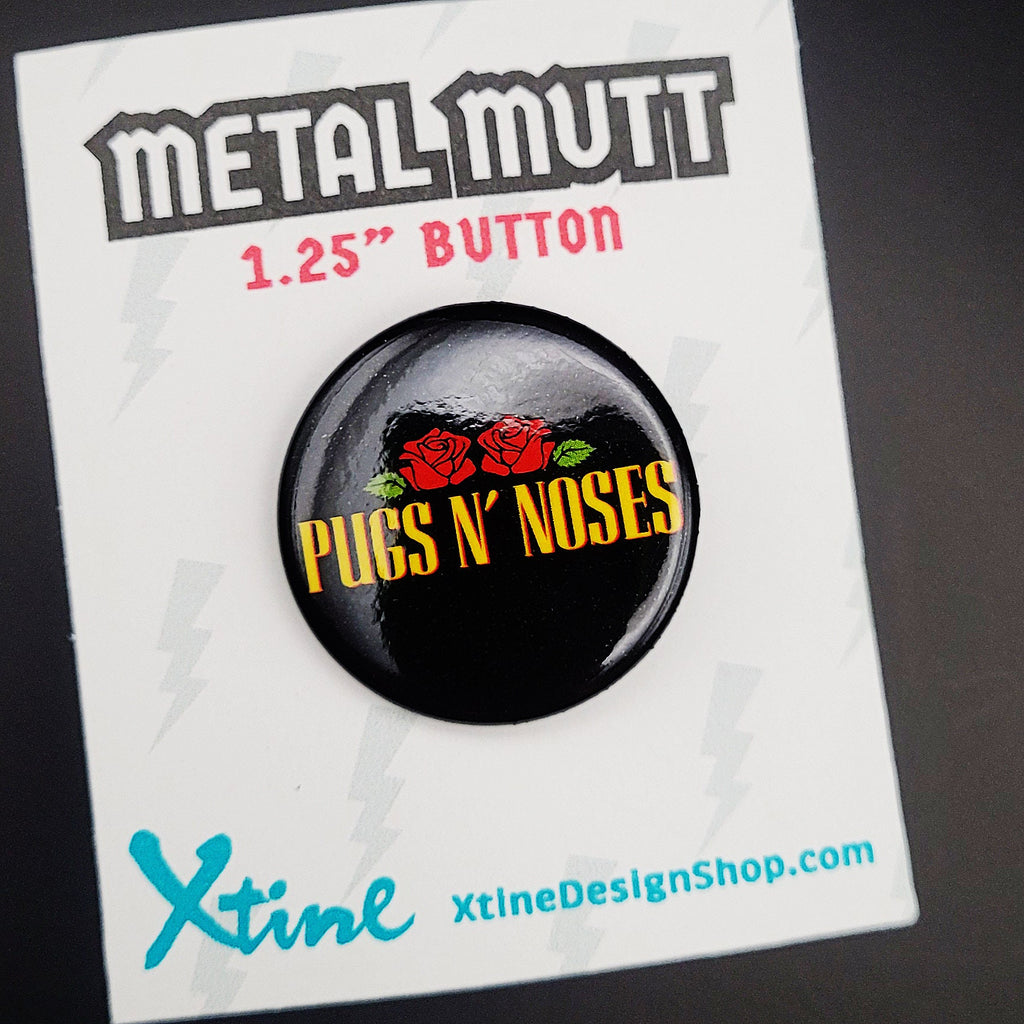 Metal Mutt 1.25" Circle Pin Back Buttons
